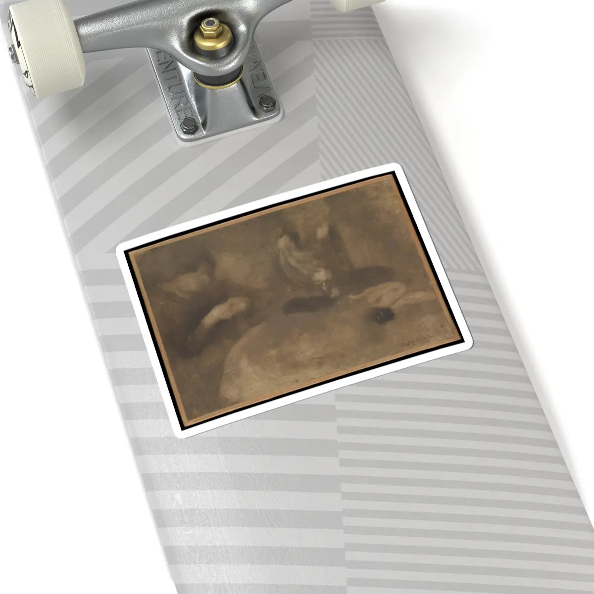 SKU:TSS-STICK-GNCRR-6X6-3 Sizes:6" × 6" Types:White
