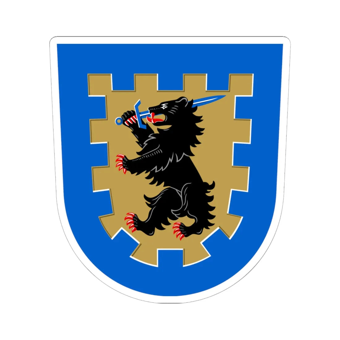 Eura.vaakuna (Finland) (Coat of Arms) STICKER Vinyl Kiss-Cut Decal 6 Inch White - The Sticker Space