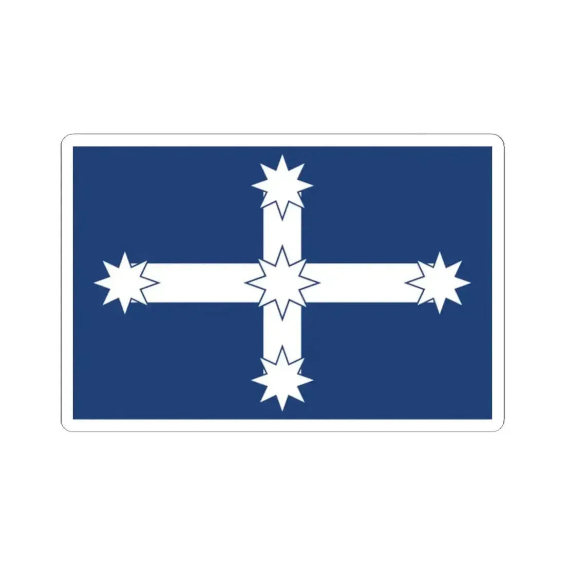 Eureka Flag (Australia) STICKER Vinyl Kiss-Cut Decal 2 Inch White - The Sticker Space