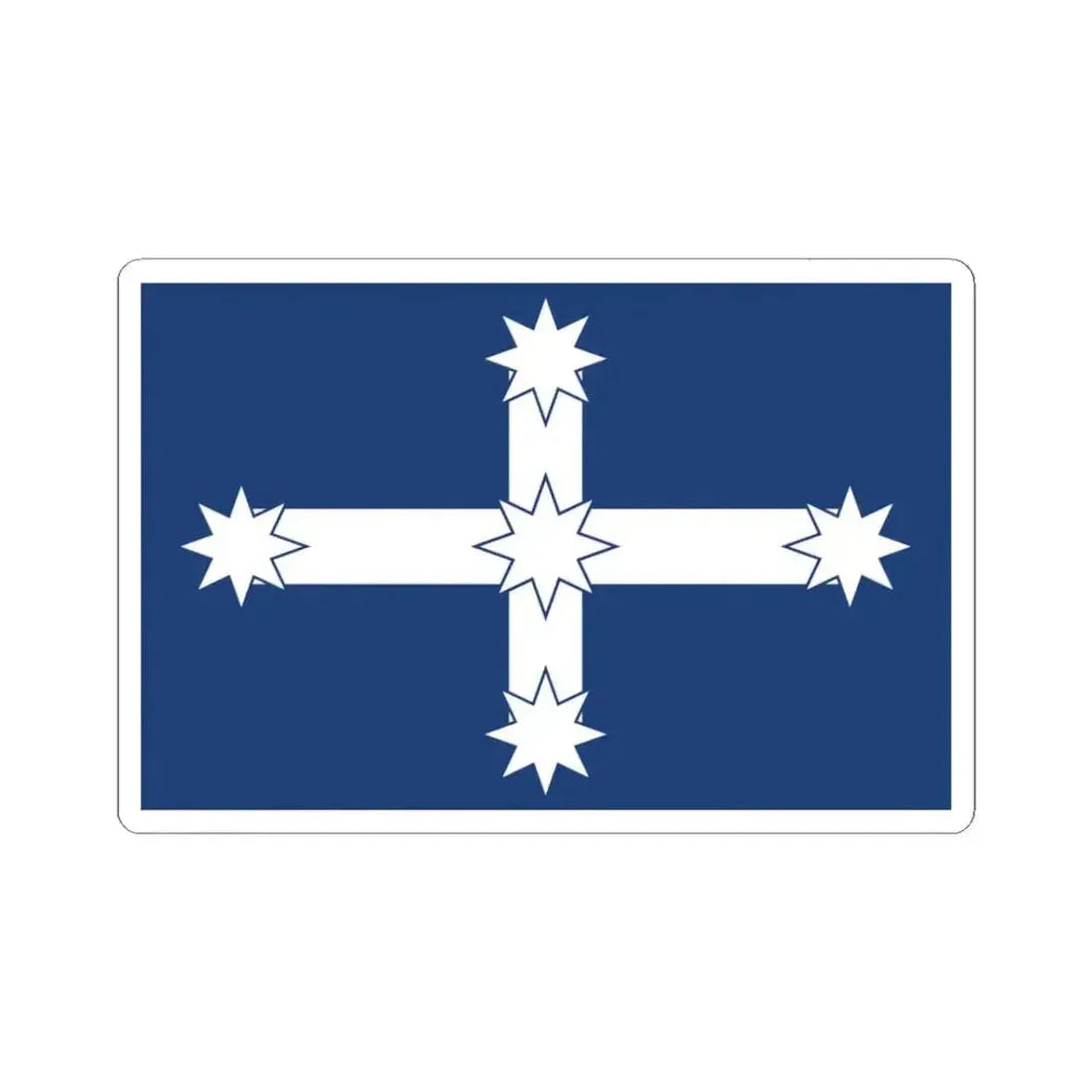 Eureka Flag (Australia) STICKER Vinyl Kiss-Cut Decal 3 Inch White - The Sticker Space