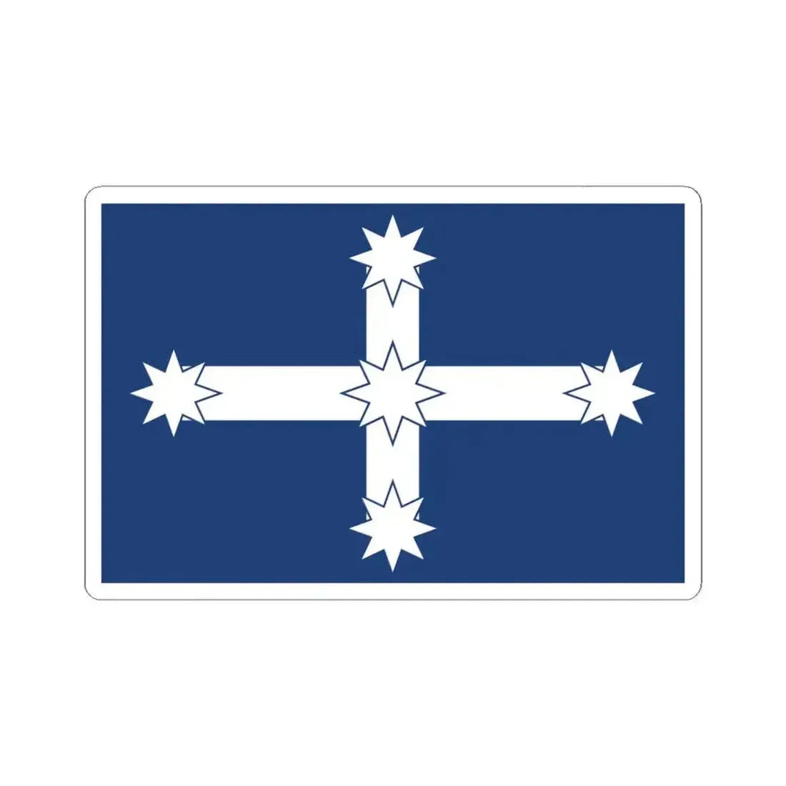 Eureka Flag (Australia) STICKER Vinyl Kiss-Cut Decal 4 Inch White - The Sticker Space