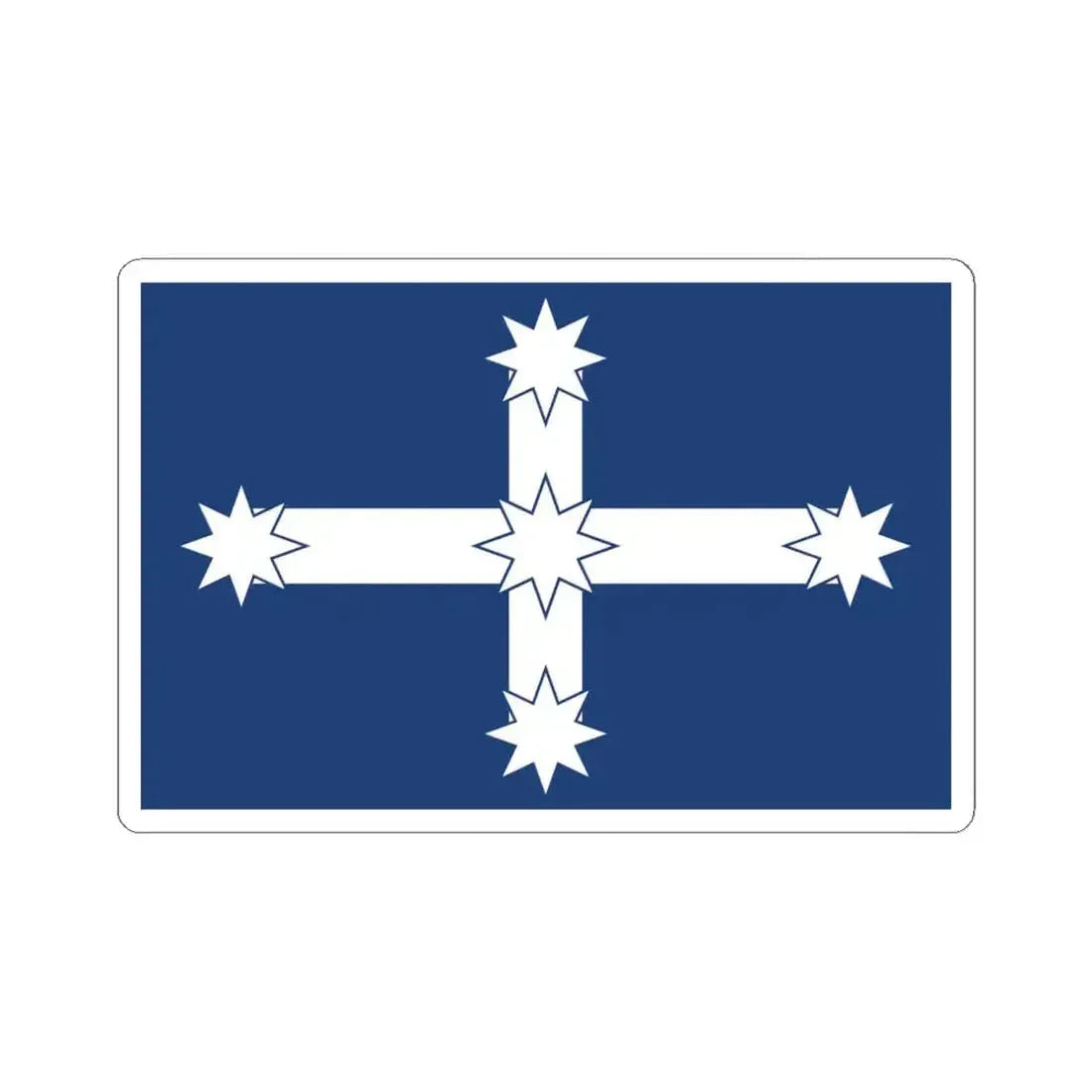 Eureka Flag (Australia) STICKER Vinyl Kiss-Cut Decal 6 Inch White - The Sticker Space
