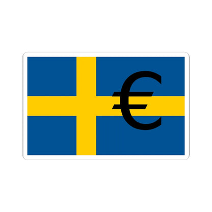 Euro et Suede (Sweden) STICKER Vinyl Kiss-Cut Decal 3 Inch White - The Sticker Space
