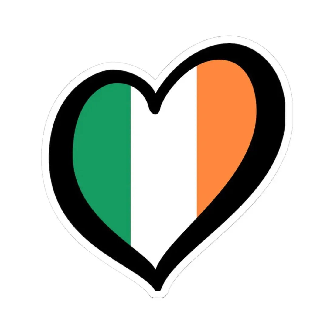 EuroIrlanda (Ireland) STICKER Vinyl Kiss-Cut Decal 3 Inch White - The Sticker Space