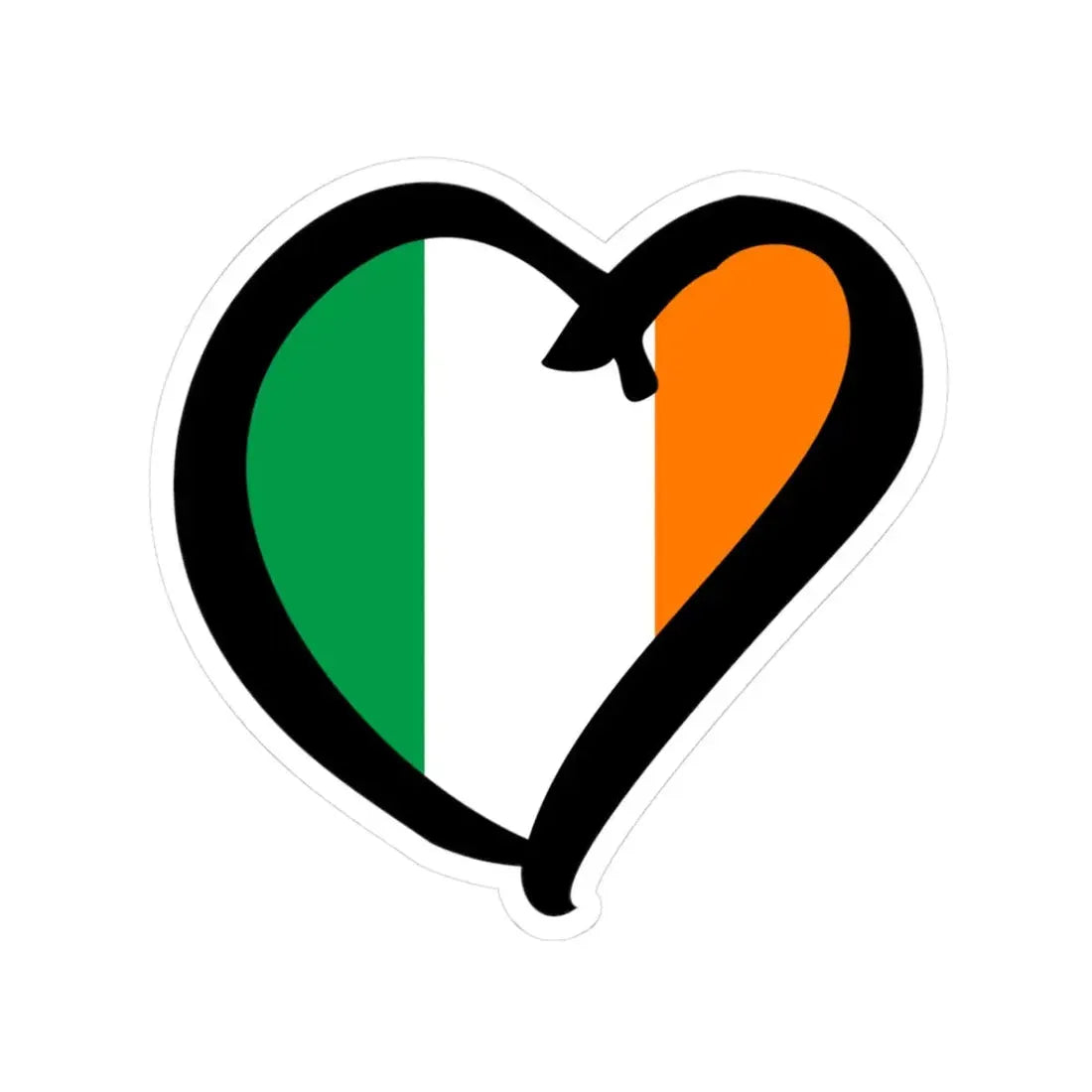 EuroIrlandaAnterior (Ireland) STICKER Vinyl Kiss-Cut Decal 3 Inch White - The Sticker Space