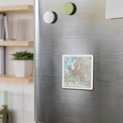 Europe (1957) (Map) Refrigerator Magnet-The Sticker Space