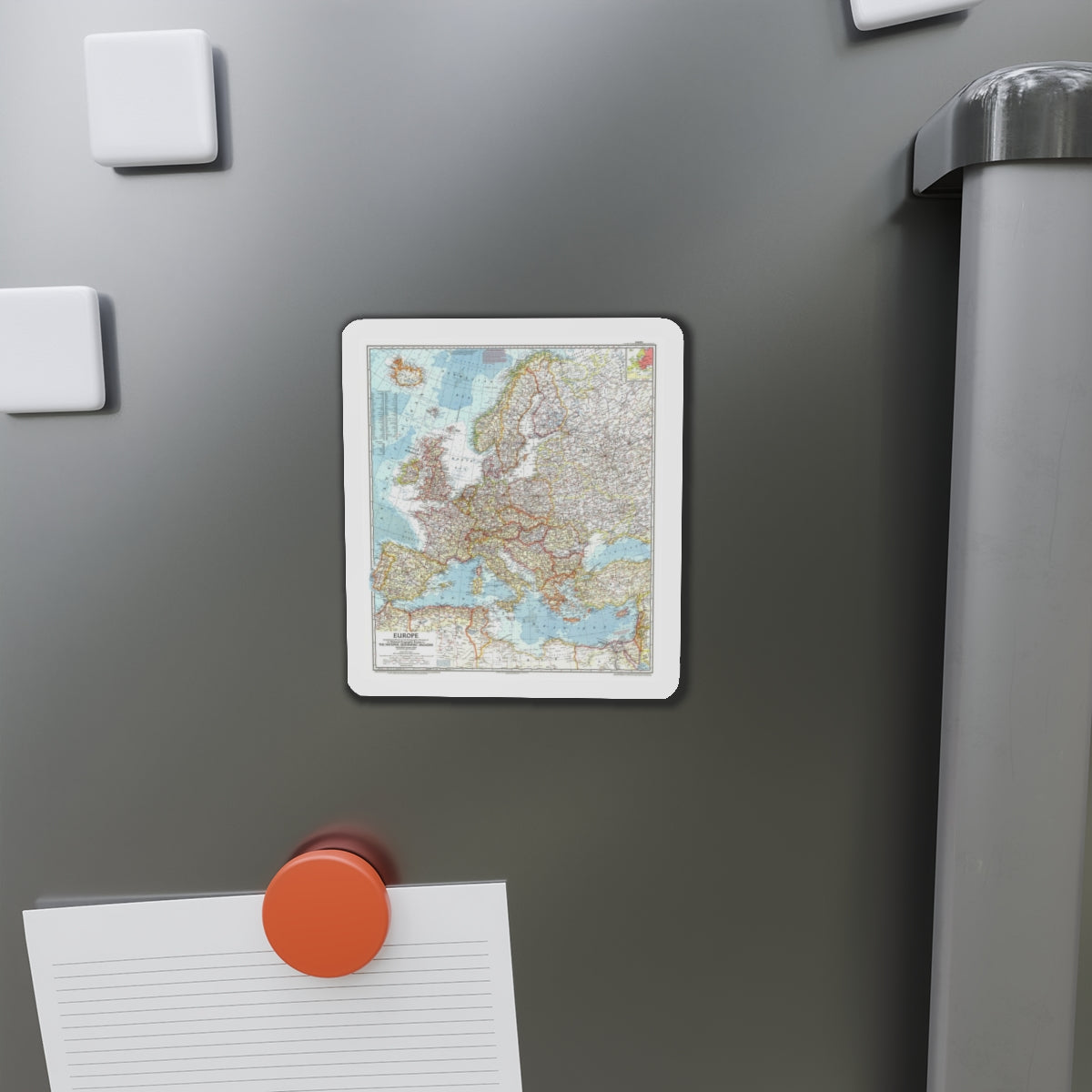 Europe (1957) (Map) Refrigerator Magnet-The Sticker Space