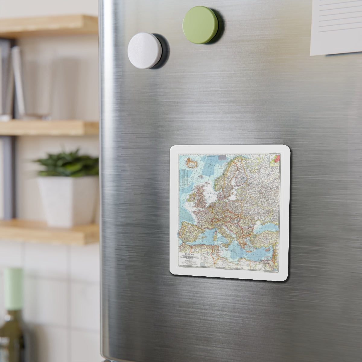 Europe (1957) (Map) Refrigerator Magnet-The Sticker Space