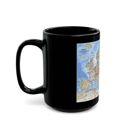 Europe (1962) (Map) Black Coffee Mug-The Sticker Space