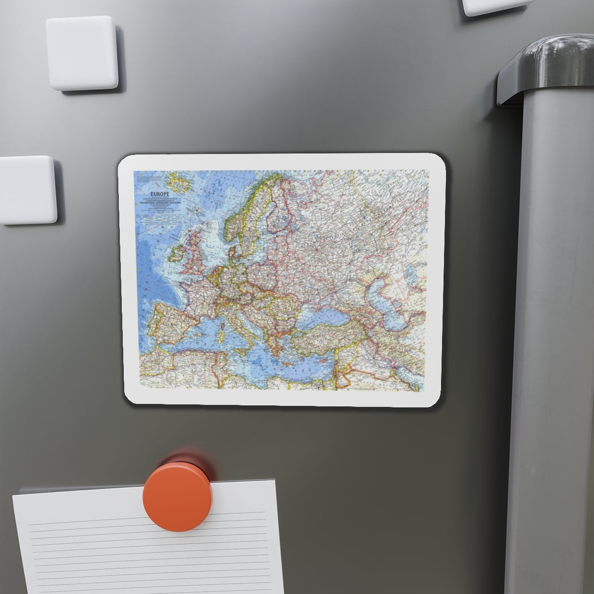 Europe (1962) (Map) Refrigerator Magnet-The Sticker Space