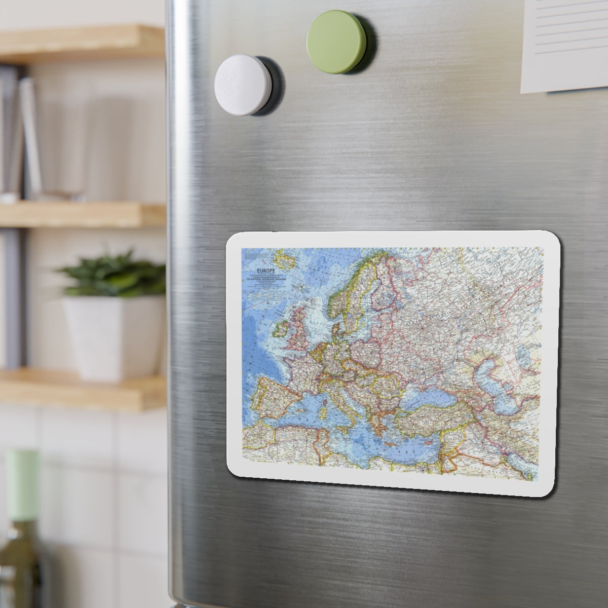 Europe (1962) (Map) Refrigerator Magnet-The Sticker Space