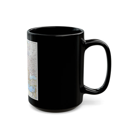 Europe (1969) (Map) Black Coffee Mug-The Sticker Space