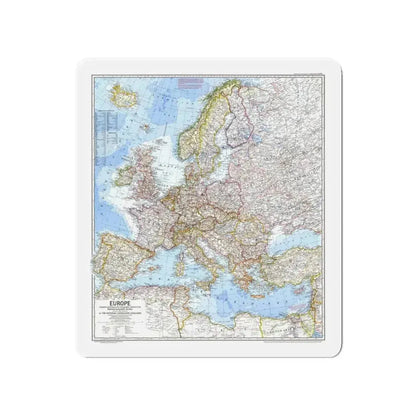 Europe (1969) (Map) Refrigerator Magnet 4 Inch - The Sticker Space