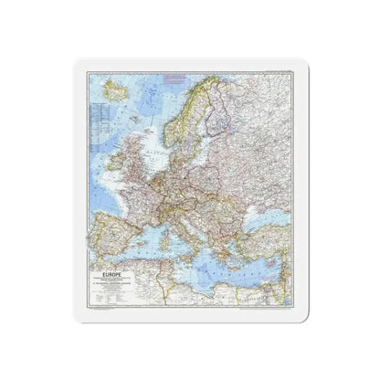 Europe (1969) (Map) Refrigerator Magnet - The Sticker Space