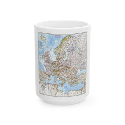 Europe (1969) (Map) White Coffee Mug-15oz-The Sticker Space