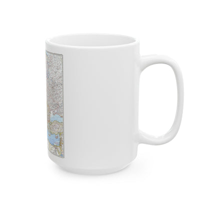 Europe (1969) (Map) White Coffee Mug-The Sticker Space