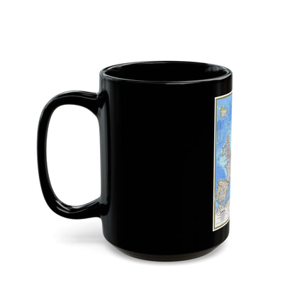 Europe (1977) (Map) Black Coffee Mug-The Sticker Space