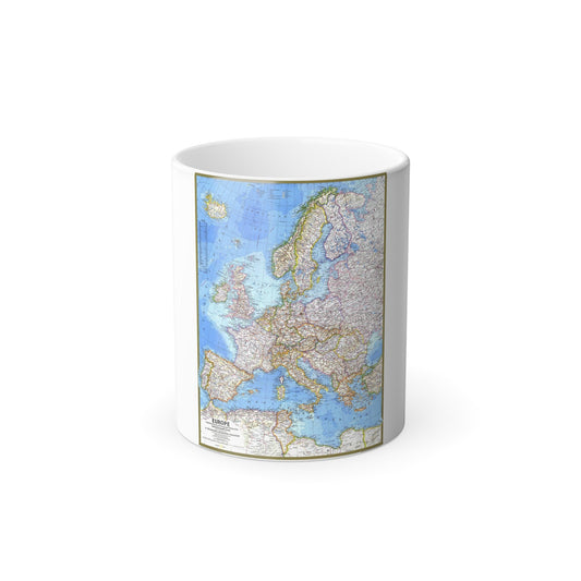 Europe (1977) (Map) Color Changing Mug 11oz-11oz-The Sticker Space