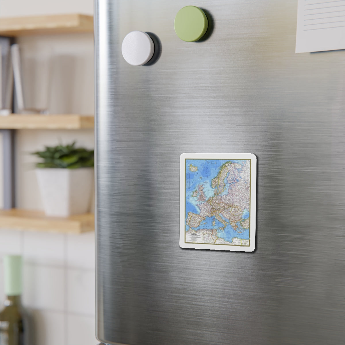 Europe (1977) (Map) Refrigerator Magnet-The Sticker Space