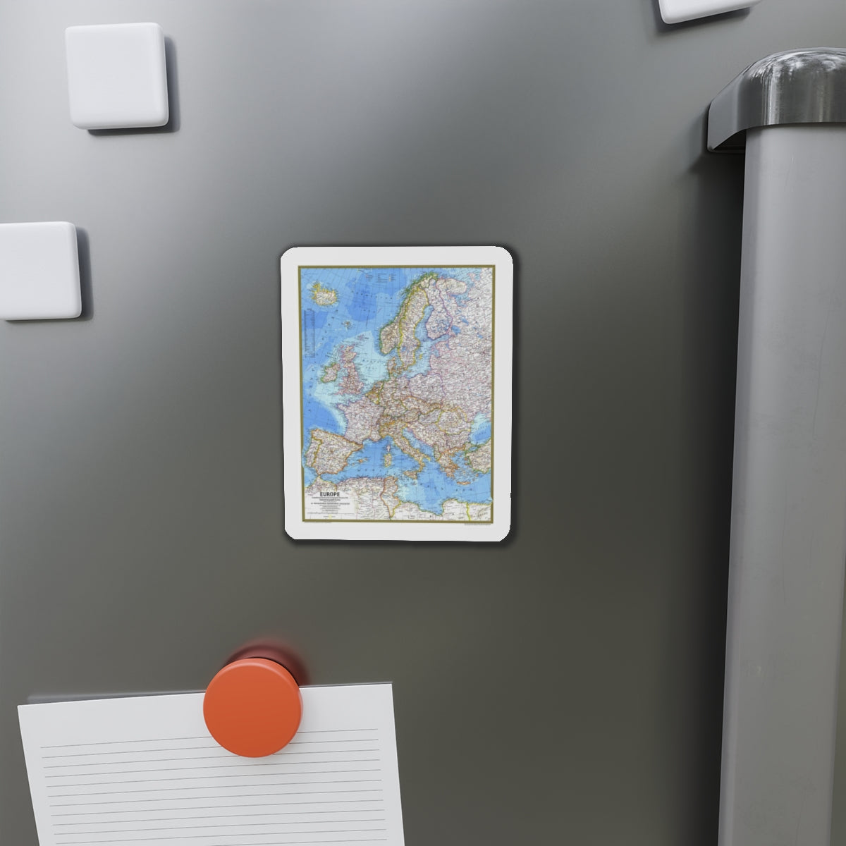 Europe (1977) (Map) Refrigerator Magnet-The Sticker Space