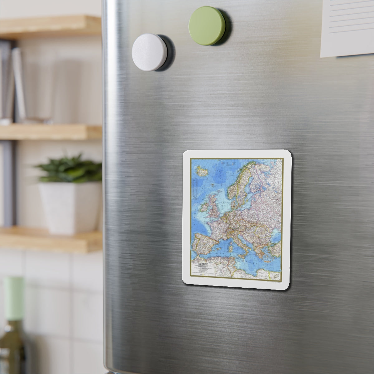 Europe (1977) (Map) Refrigerator Magnet-The Sticker Space