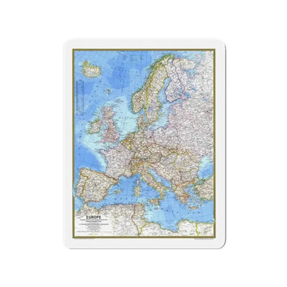Europe (1977) (Map) Refrigerator Magnet - The Sticker Space