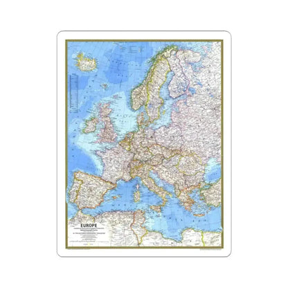 Europe (1977) (Map) STICKER Vinyl Kiss-Cut Decal 2 Inch White - The Sticker Space