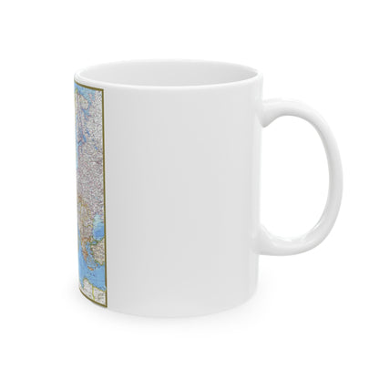 Europe (1977) (Map) White Coffee Mug-The Sticker Space