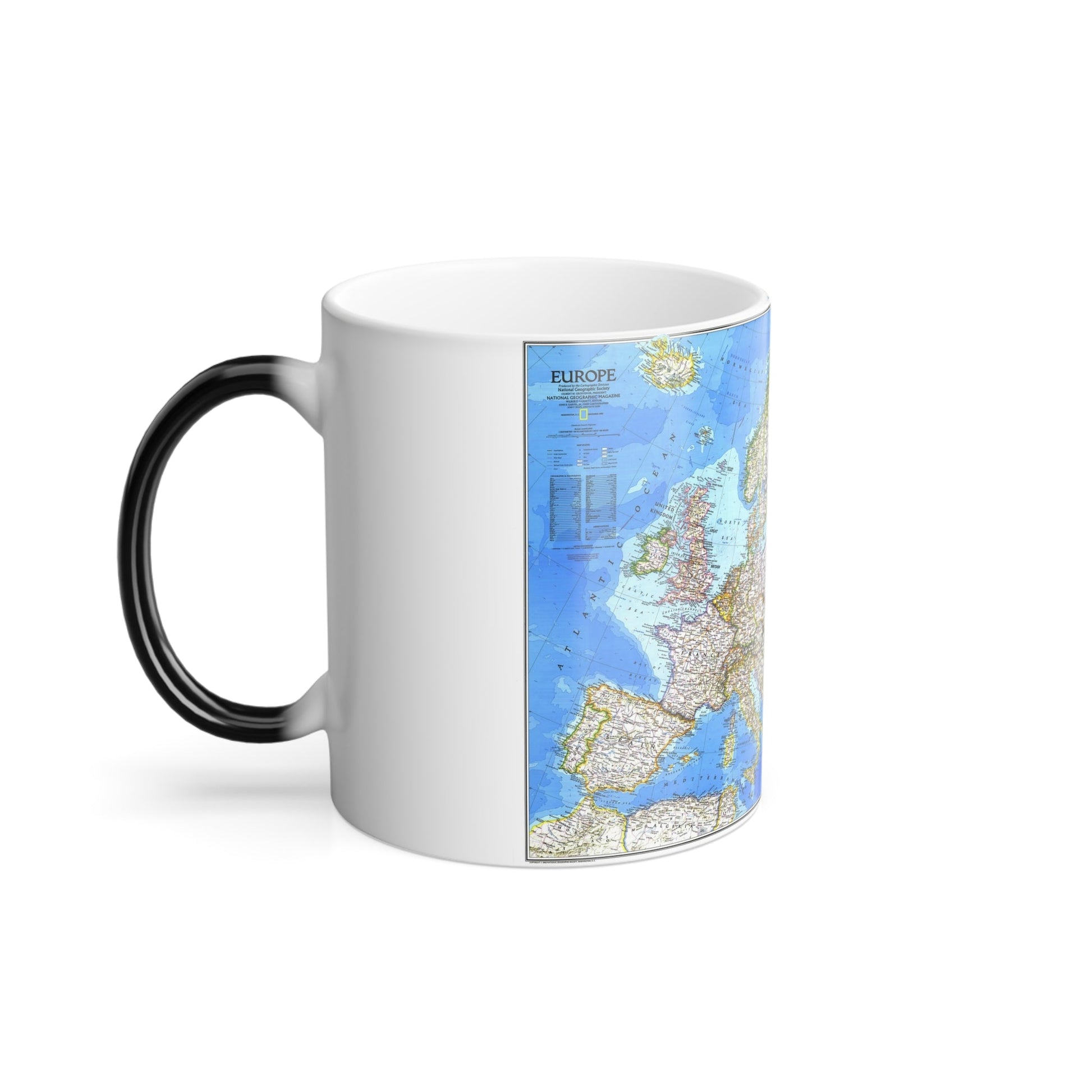 Europe (1983) (Map) Color Changing Mug 11oz-11oz-The Sticker Space