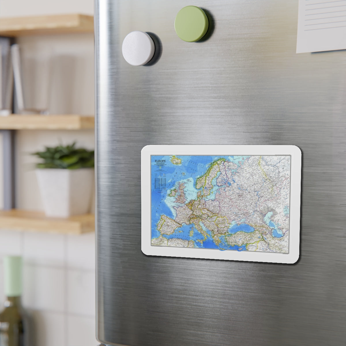 Europe (1983) (Map) Refrigerator Magnet-The Sticker Space