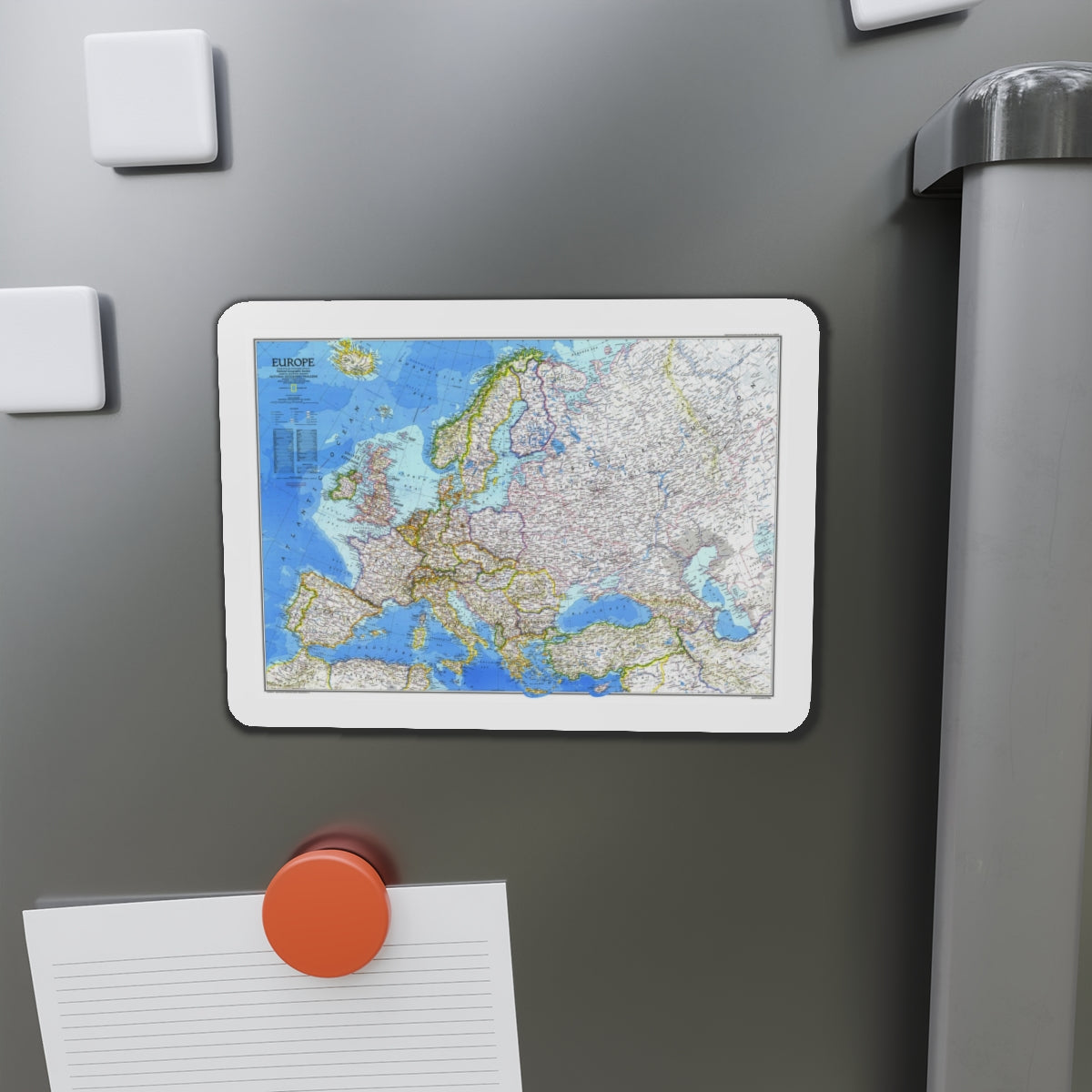 Europe (1983) (Map) Refrigerator Magnet-The Sticker Space