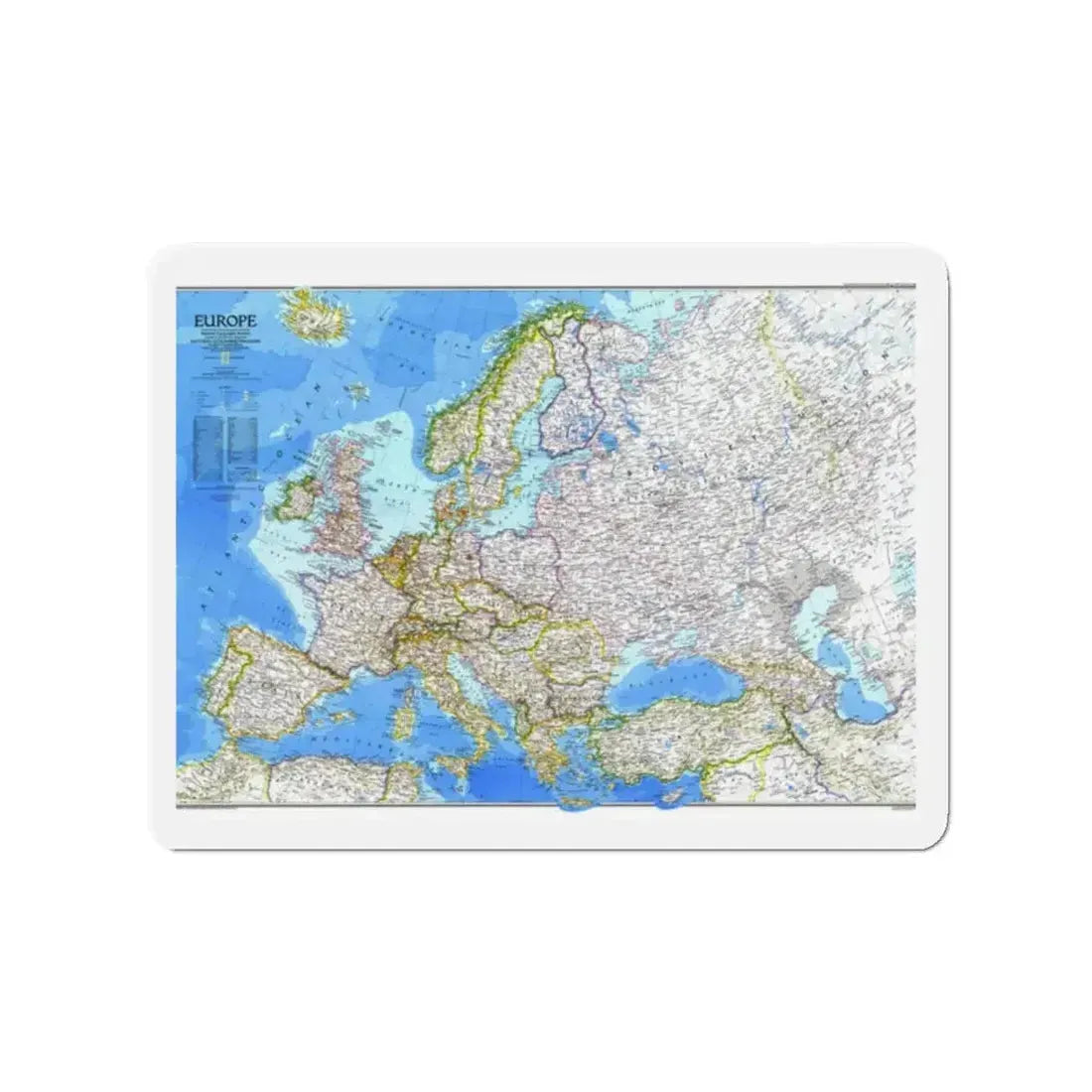 Europe (1983) (Map) Refrigerator Magnet - The Sticker Space