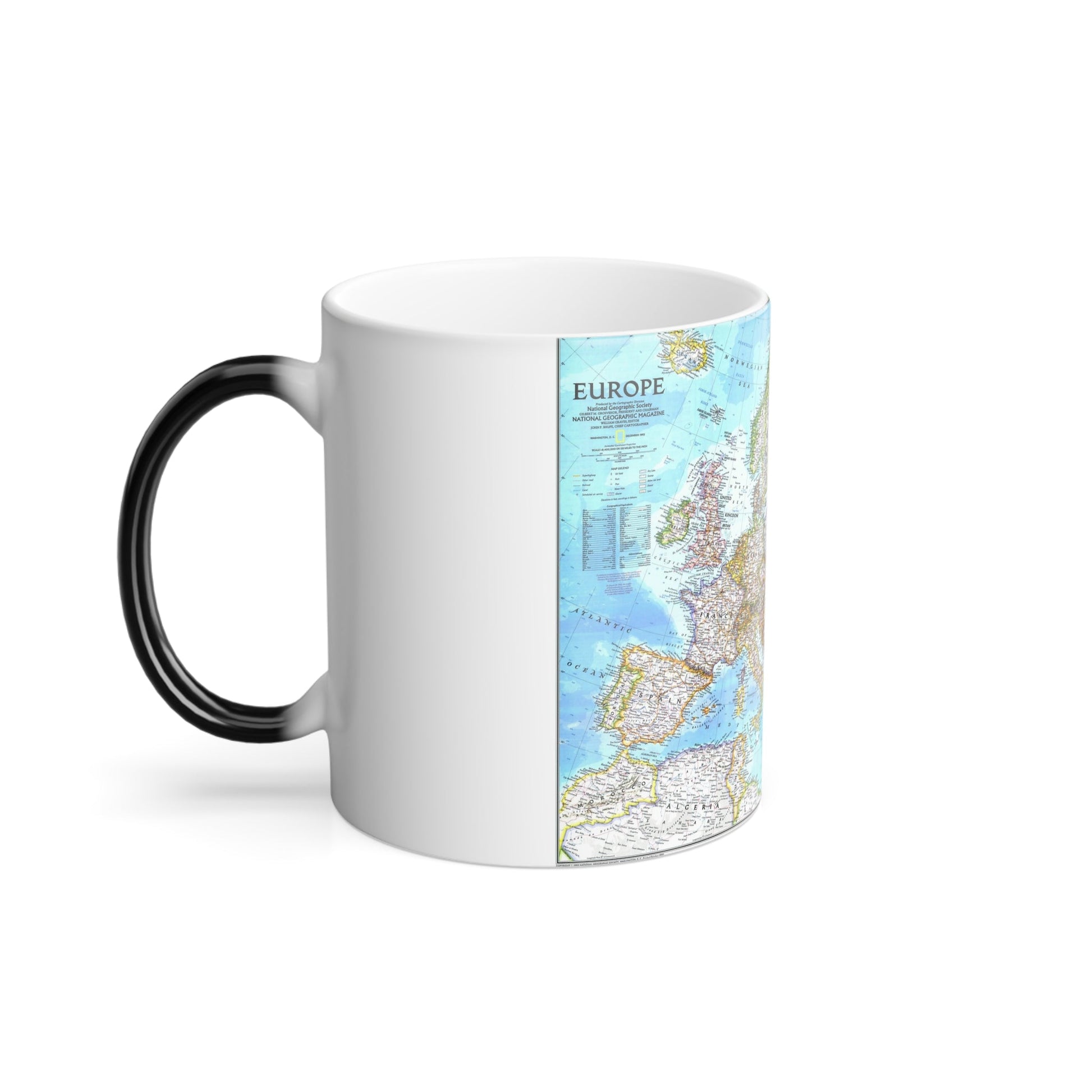 Europe (1992) (Map) Color Changing Mug 11oz-11oz-The Sticker Space