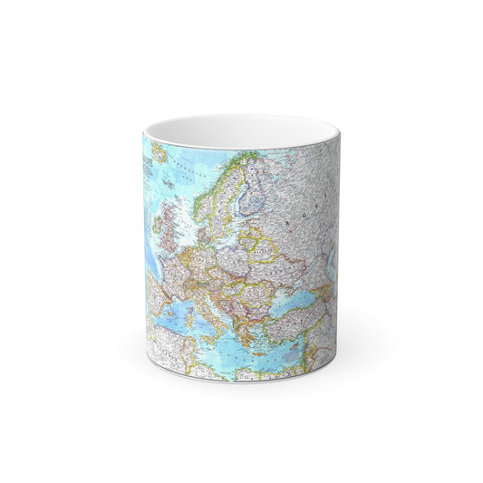 Europe (1992) (Map) Color Changing Mug 11oz-11oz-The Sticker Space