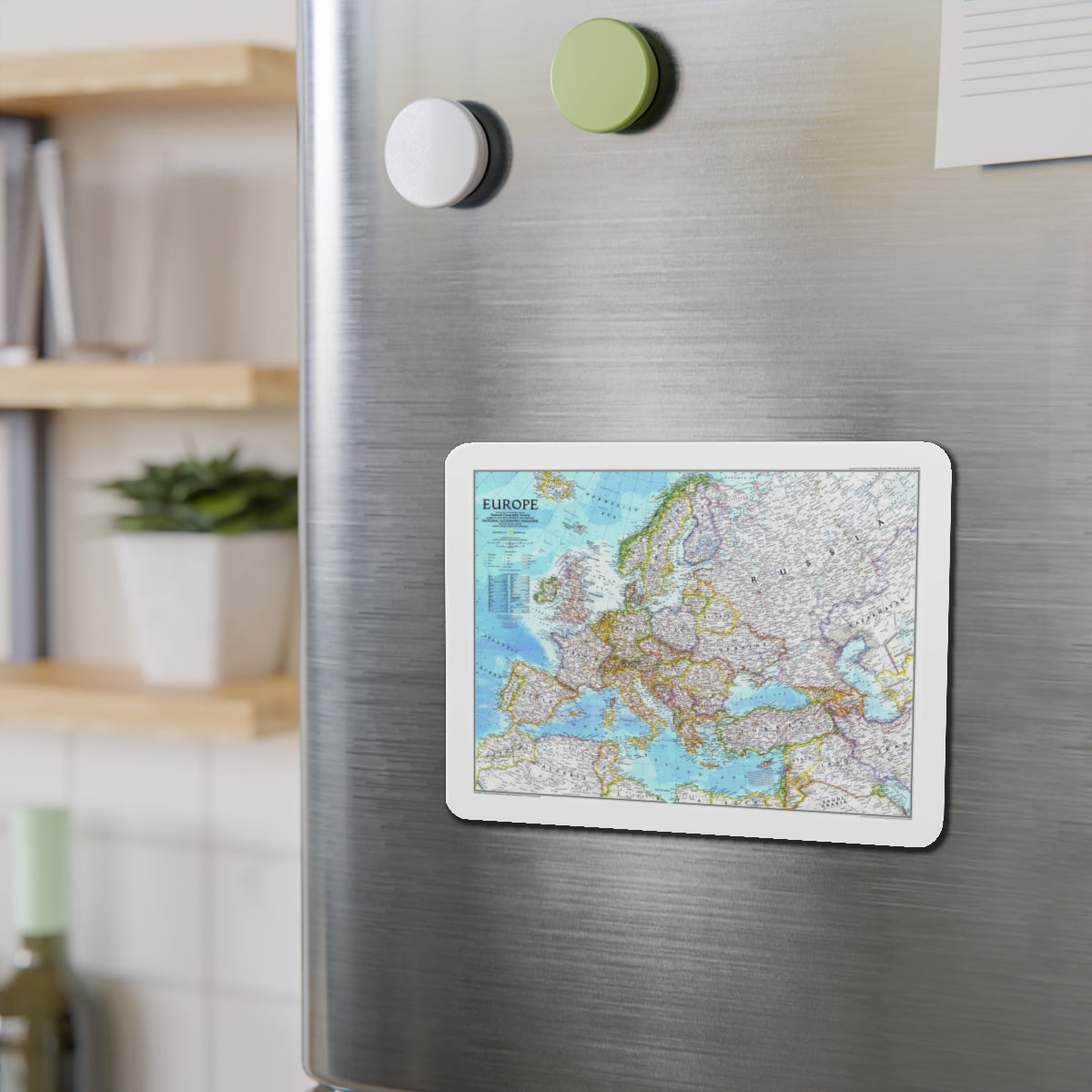 Europe (1992) (Map) Refrigerator Magnet-The Sticker Space