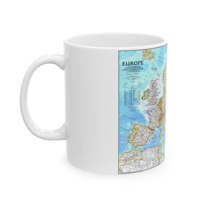 Europe (1992) (Map) White Coffee Mug-The Sticker Space