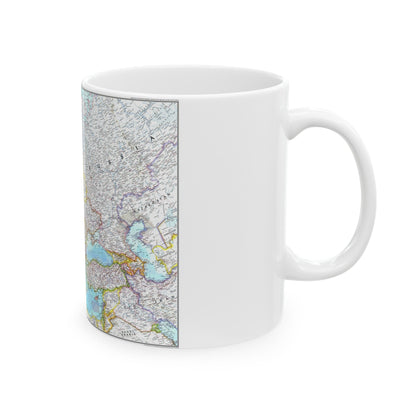 Europe (1992) (Map) White Coffee Mug-The Sticker Space