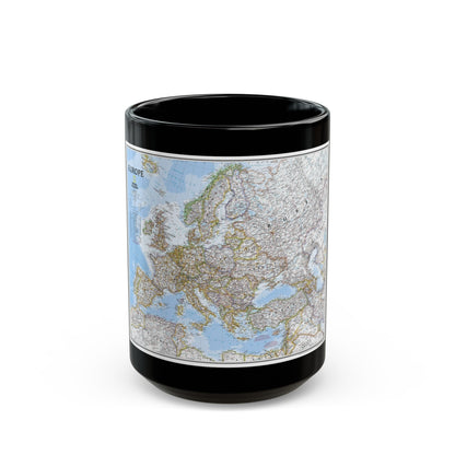 Europe (2004) (Map) Black Coffee Mug-15oz-The Sticker Space