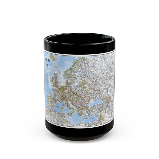 Europe (2004) (Map) Black Coffee Mug-15oz-The Sticker Space