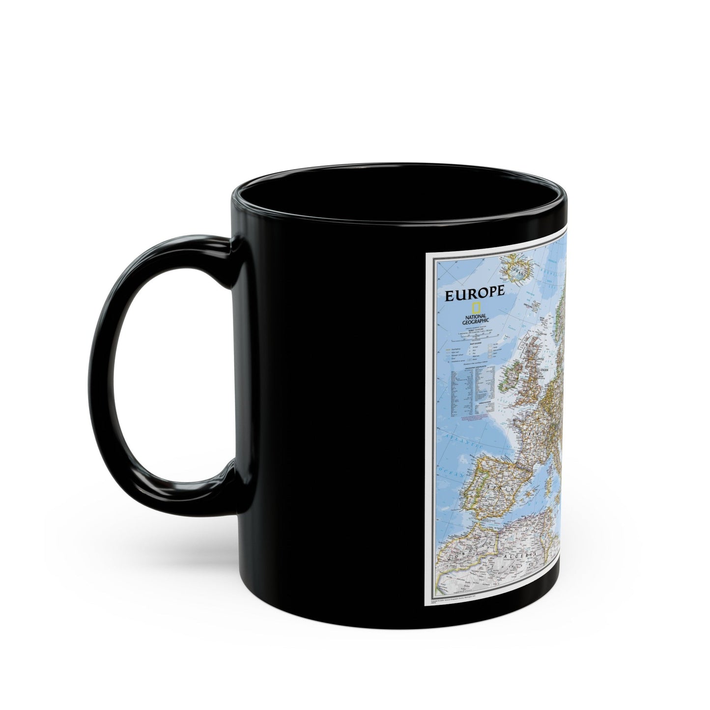 Europe (2004) (Map) Black Coffee Mug-The Sticker Space