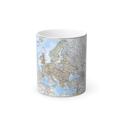 Europe (2004) (Map) Color Changing Mug 11oz-11oz-The Sticker Space