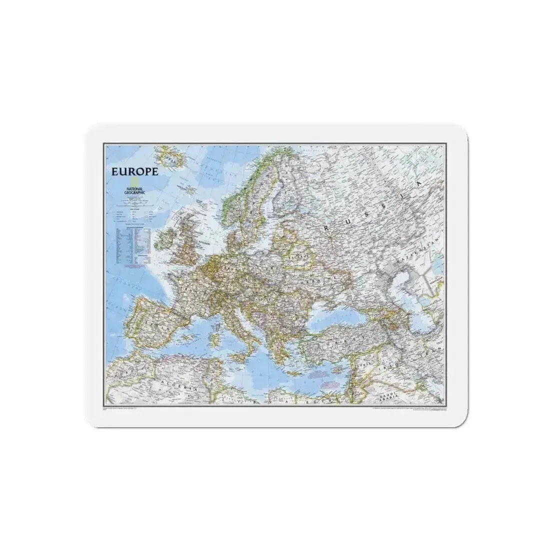 Europe (2004) (Map) Refrigerator Magnet 6 Inch - The Sticker Space