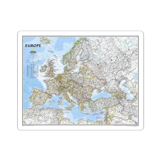 Europe (2004) (Map) STICKER Vinyl Kiss-Cut Decal 2 Inch White - The Sticker Space