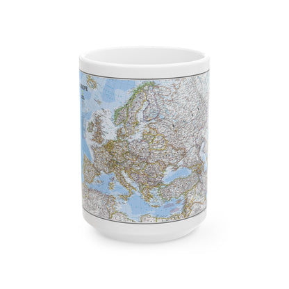 Europe (2004) (Map) White Coffee Mug-15oz-The Sticker Space