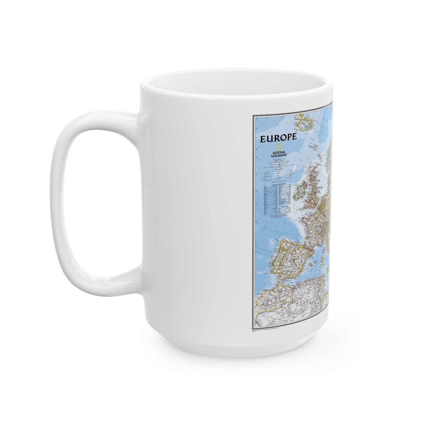 Europe (2004) (Map) White Coffee Mug-The Sticker Space