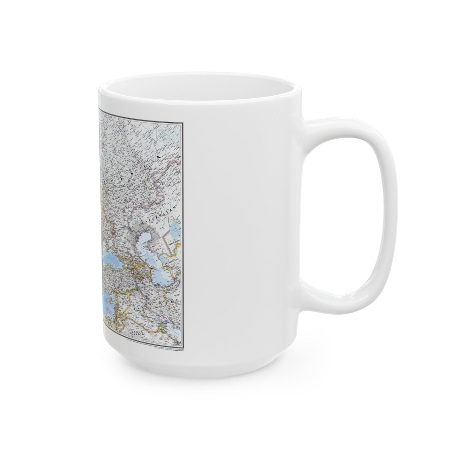 Europe (2004) (Map) White Coffee Mug-The Sticker Space