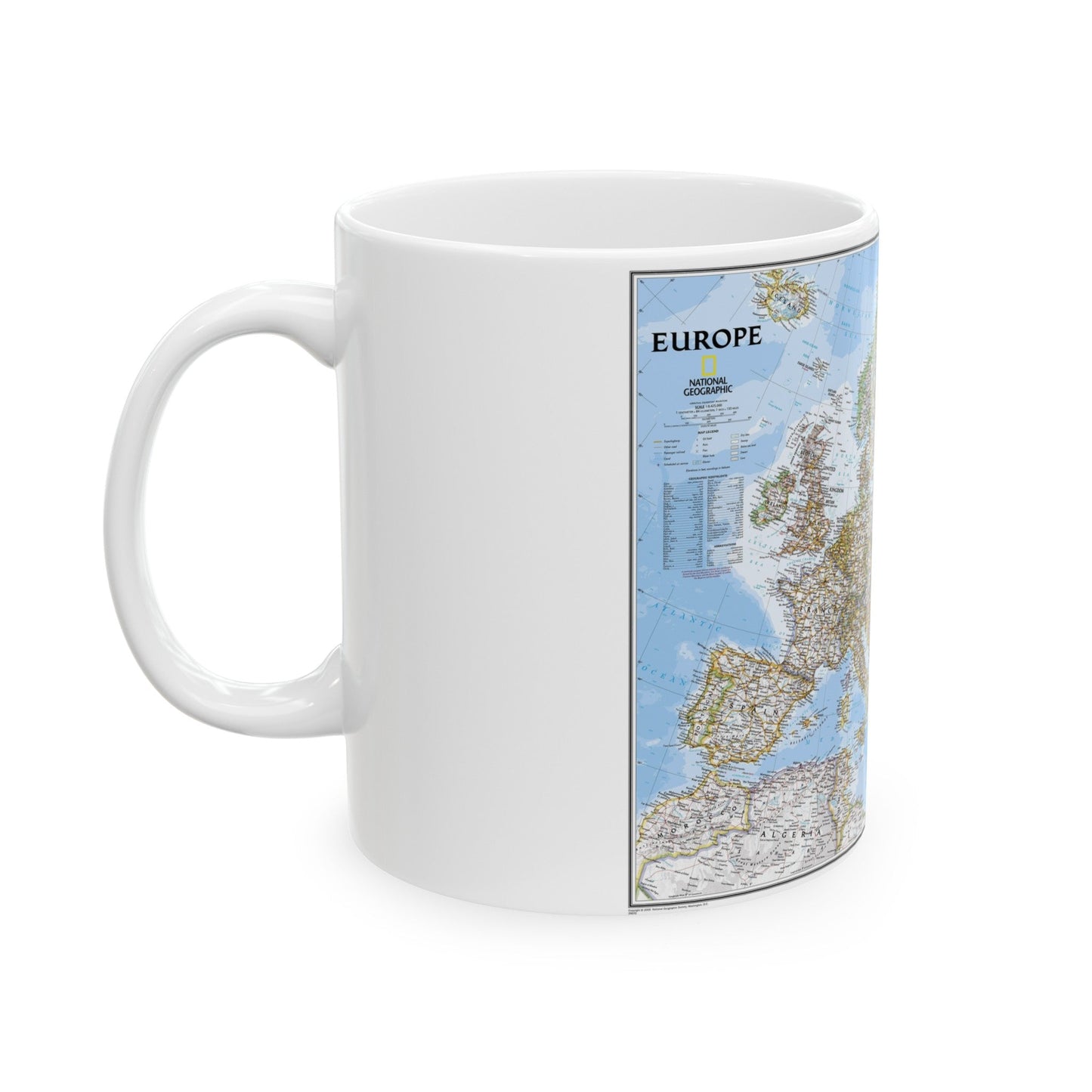 Europe (2004) (Map) White Coffee Mug-The Sticker Space