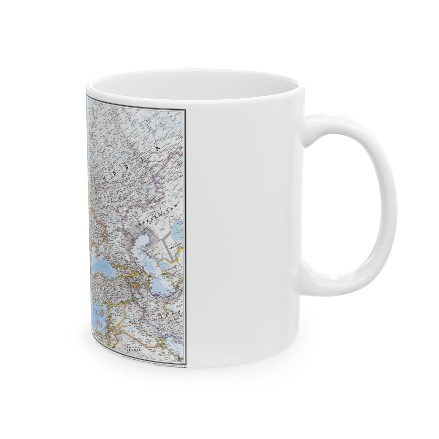 Europe (2004) (Map) White Coffee Mug-The Sticker Space