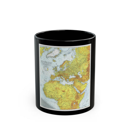 Europe, Africa, and Western Asia - Theater of War (1942) (Map) Black Coffee Mug-11oz-The Sticker Space