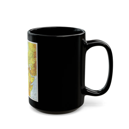 Europe, Africa, and Western Asia - Theater of War (1942) (Map) Black Coffee Mug-The Sticker Space